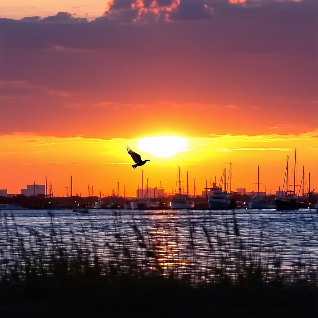 Bird sunset Tampa-1