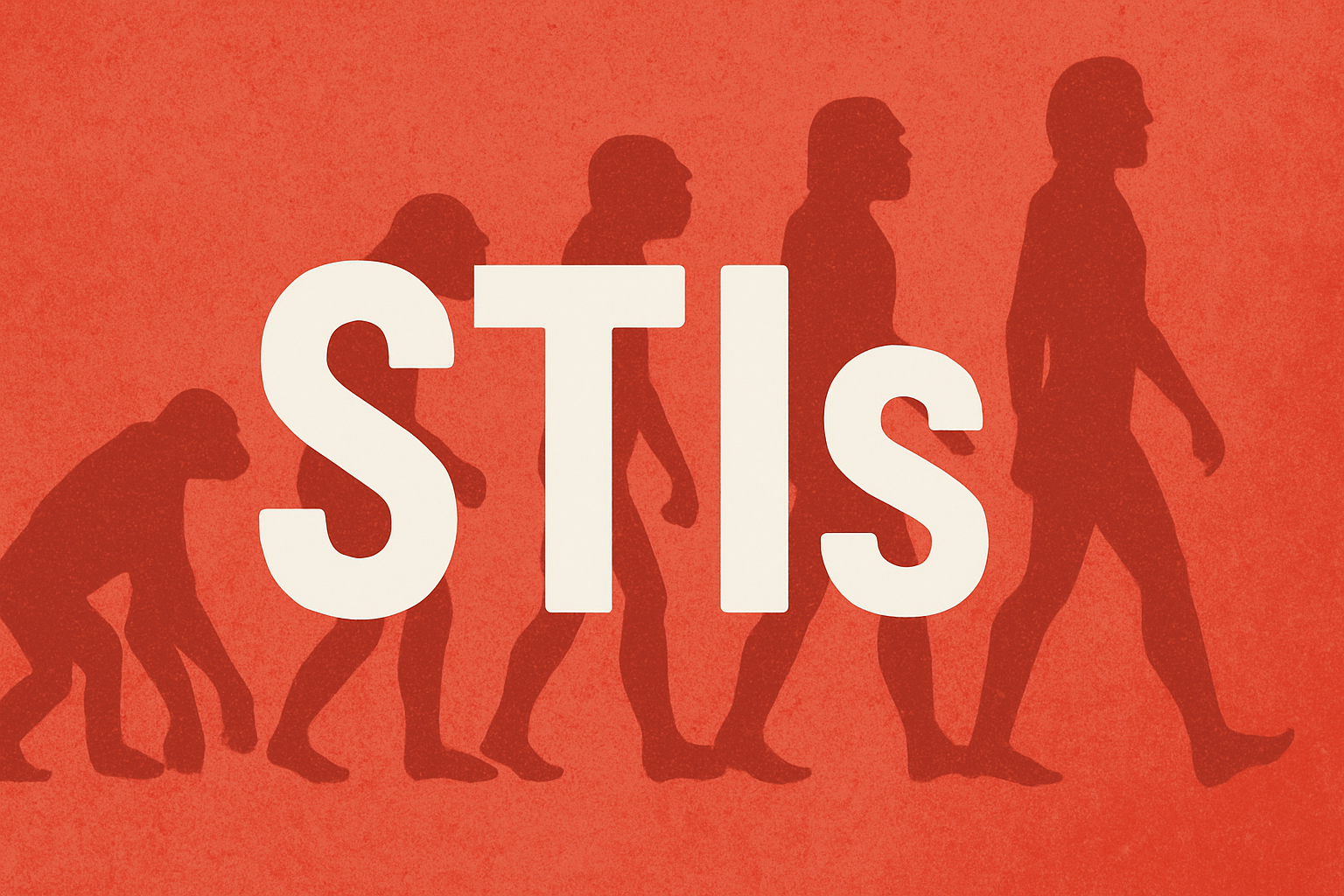 STIs with background of evolution symbol