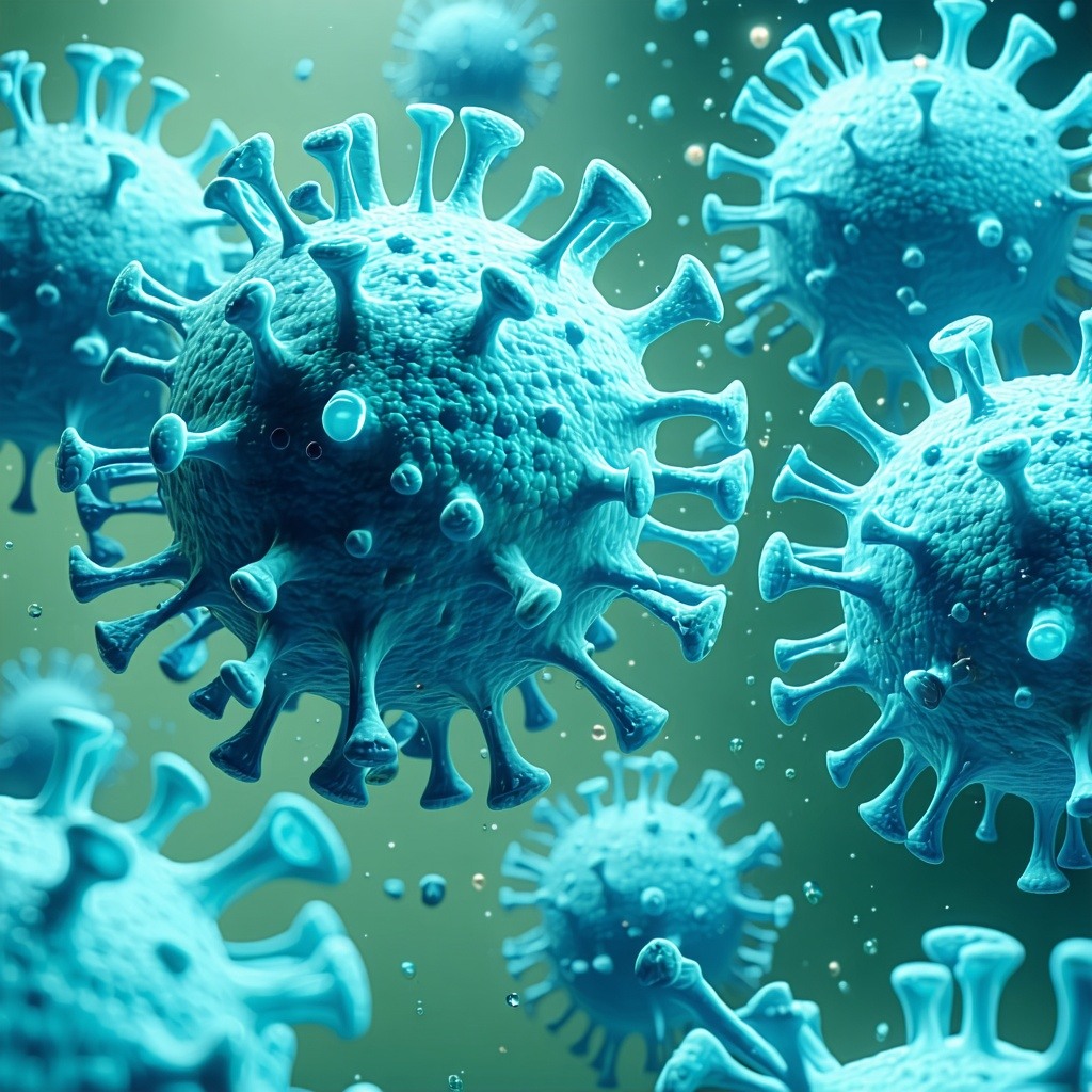 image of spearlike microscopic abstract particles 
